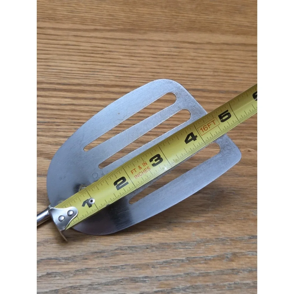 Vintage Ekco Spatula Stainless Steel Angled Slotted 13